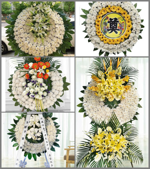 山东滨州滨城区滨北街道河东刘村花圈速递